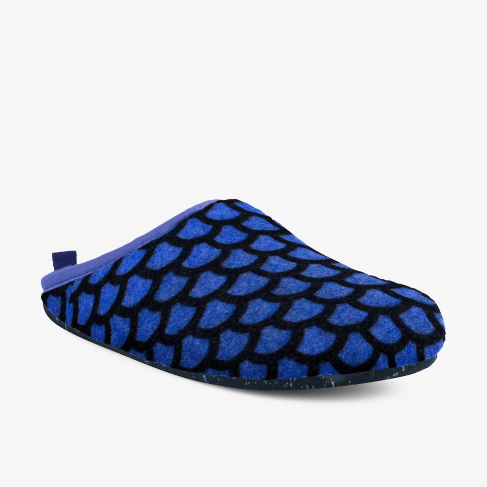 Camper Wabi Black/Blue - Camper Women's Slippers ||1065-NVUXS||